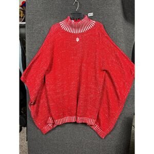 Indiana Hoosiers Poncho Sweater Womens L/XL NCAA Basketball Emerson Street